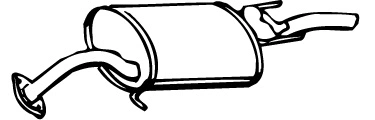Rear Muffler (TS-96)