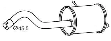 Rear Muffler (RS-478)