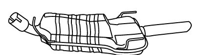 Rear Muffler (OS-390)