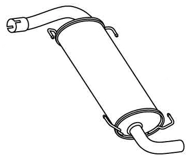 Rear Muffler (CS-359)