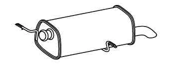 Rear Muffler (PGS-246)