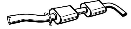 Centre Muffler (VOS-149)