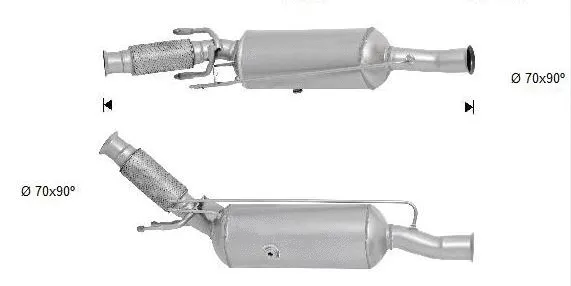 Soot/Particulate Filter, exhaust system (PGK-363SIC)