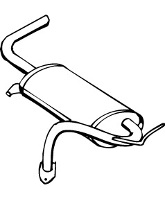 Rear Muffler (MIS-58)