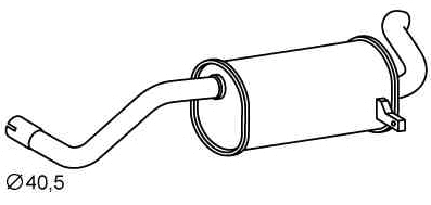 Rear Muffler (RS-500)