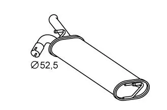 Rear Muffler (DAS-165)