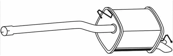 Rear Muffler (VS-547)