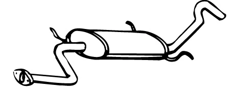 Rear Muffler (MZS-25)