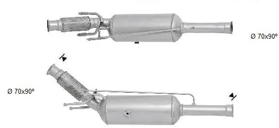 Soot/Particulate Filter, exhaust system (PGK-378SIC)