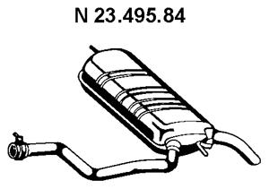 Rear Muffler (MS-290EBER)