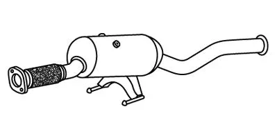 Soot/Particulate Filter, exhaust system (DK-811SIC)