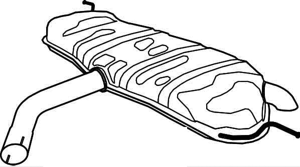 Rear Muffler (VS-501)