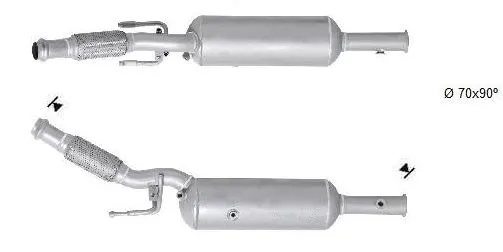 Soot/Particulate Filter, exhaust system (PGK-386)