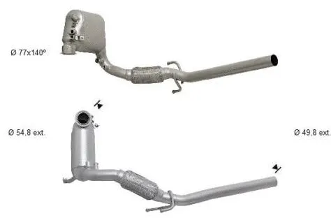 Soot/Particulate Filter, exhaust system (VK-356SIC)