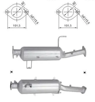 Soot/Particulate Filter, exhaust system (MIK-994)
