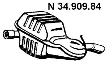Rear Muffler (VOS-133)