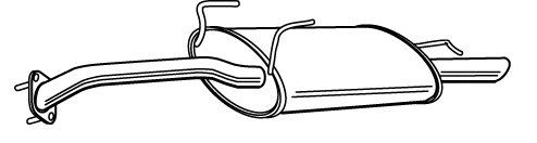 Rear Muffler (HUS-139)