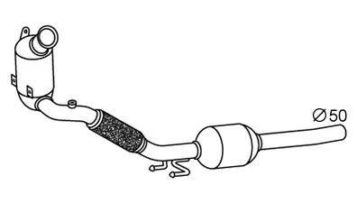 Soot/Particulate Filter, exhaust system (SEK-960)