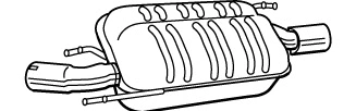 Rear Muffler (FS-537)