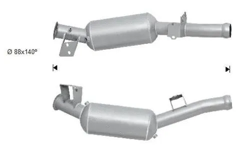 Soot/Particulate Filter, exhaust system (MK-356SIC)