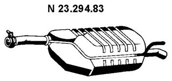 Rear Muffler (MS-179EBER)