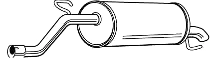 Rear Muffler (OS-672AT)