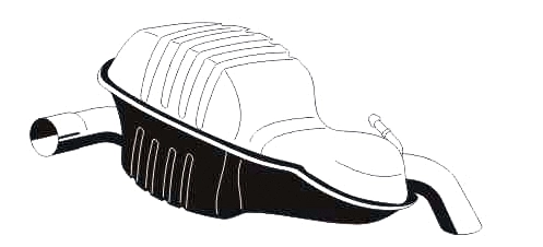 Rear Muffler (VOS-141ERNST)