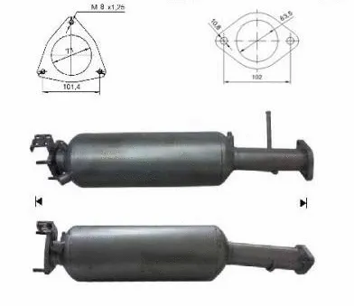 Soot/Particulate Filter, exhaust system (VOK-968SIC)