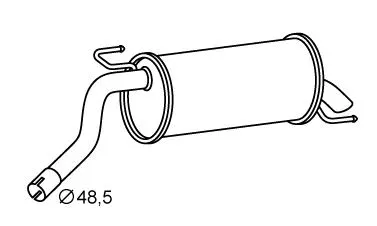 Rear Muffler (FTS-481)