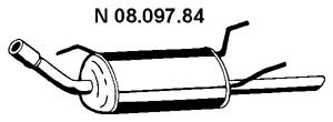 Rear Muffler (OS-382EBER)
