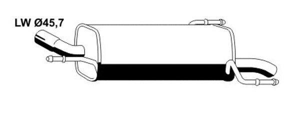 Rear Muffler (OS-479ERNS)