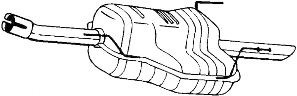 Rear Muffler (OS-666)
