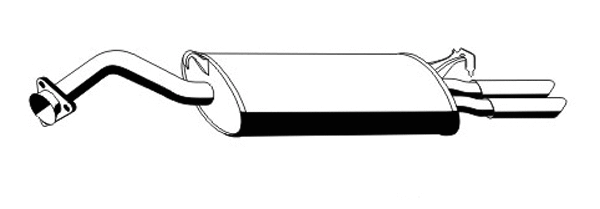 Rear Muffler (AS-118ERNS)