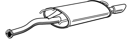 Rear Muffler (MOS-180)