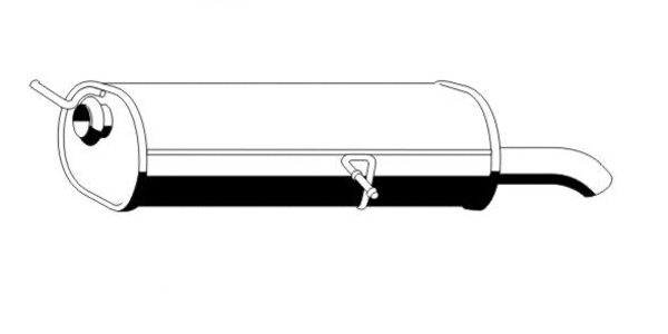Rear Muffler (PGS-254ERNS)