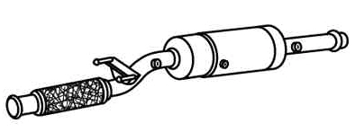 Soot/Particulate Filter, exhaust system (CK-322)