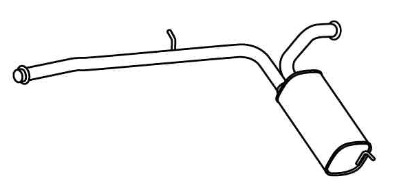 Rear Muffler (CS-358)