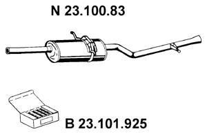 Rear Muffler (MS-316EBER)