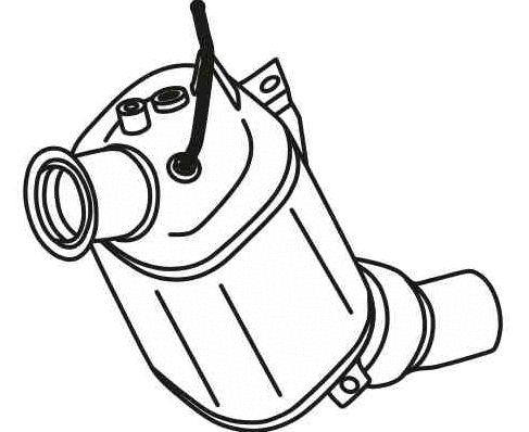 Soot/Particulate Filter, exhaust system (BK-859)