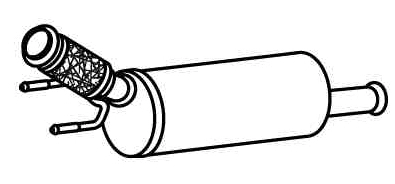 Soot/Particulate Filter, exhaust system (PGK-379)