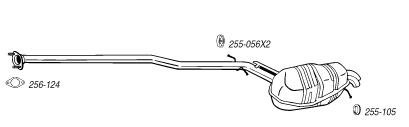 Rear Muffler (VOS-164)