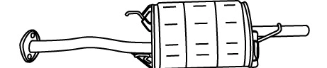 Rear Muffler (HOS-93)