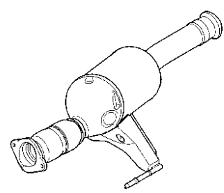 Soot/Particulate Filter, exhaust system (RK-352)