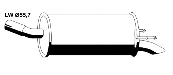 Rear Muffler (OS-691ERNS)