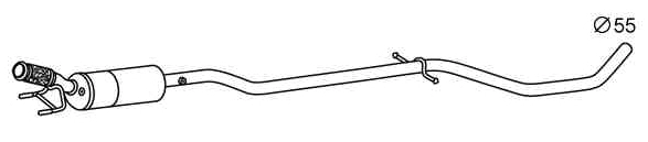 Soot/Particulate Filter, exhaust system (PGK-384)