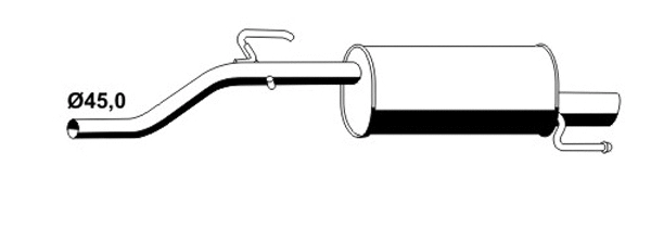 Rear Muffler (OS-726ERNS)