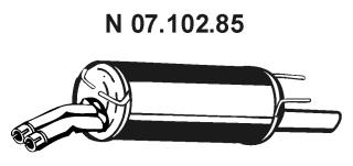 Rear Muffler (OS-532EBER)