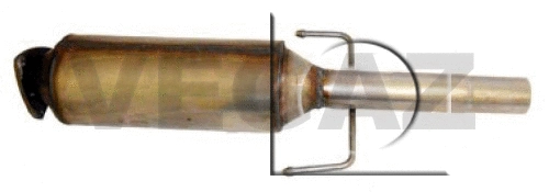 Soot/Particulate Filter, exhaust system (FTK-856)