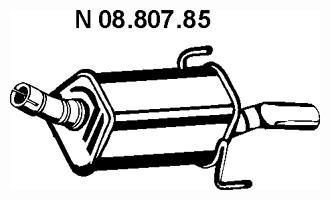 Rear Muffler (OS-706EBER)