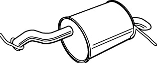 Rear Muffler (PGS-320)